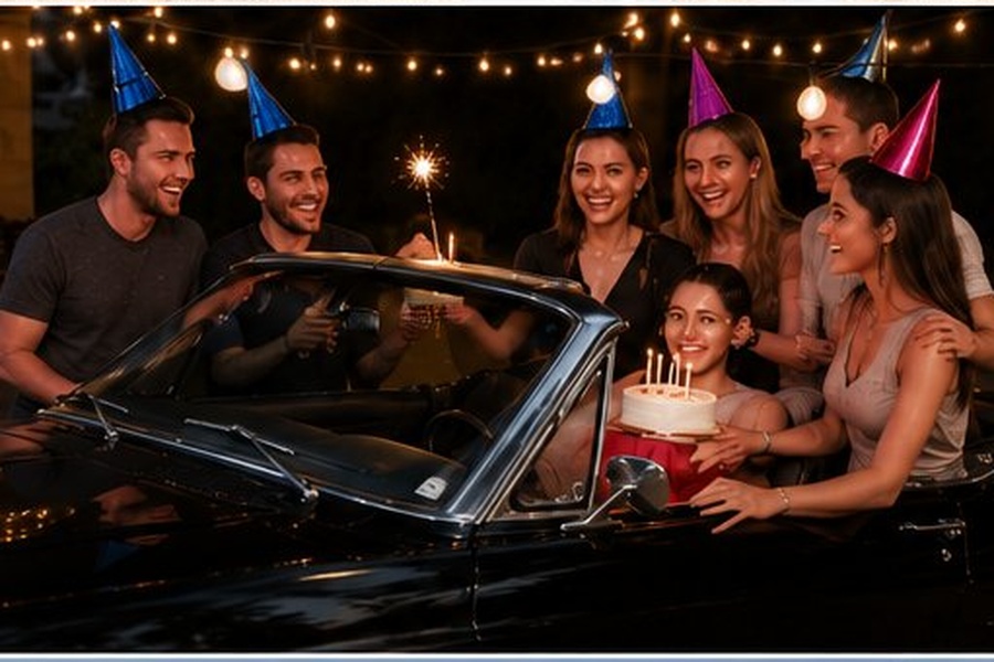 chauffeur mustang anniversaire